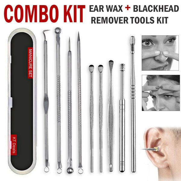 Ear Wax Remover Spoon Earwax Picker And Pimple Blackhead Remover Tools