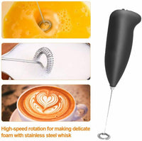 Electric Milk Frother Drink Foamer Whisk