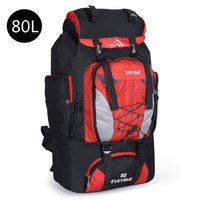 Men&#39;s 80L Large Waterproof Climbing Hiking Backpack Camping Mountaineering Backpack Sport Outdoor Rucksack Bag