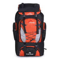 Men&#39;s 80L Large Waterproof Climbing Hiking Backpack Camping Mountaineering Backpack Sport Outdoor Rucksack Bag